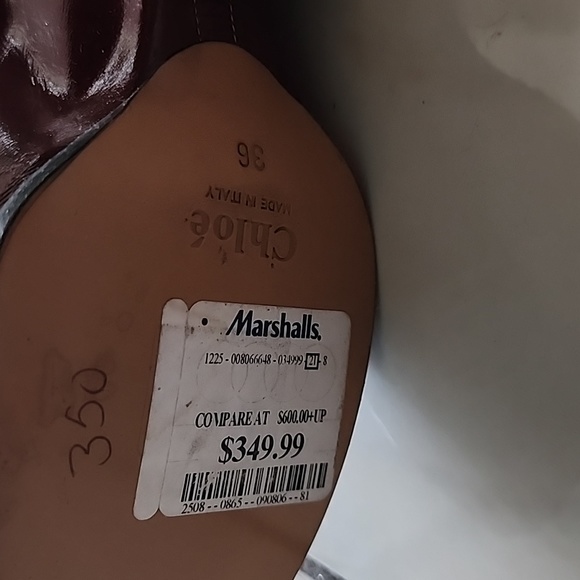 Chloe red boots - Picture 3 of 7